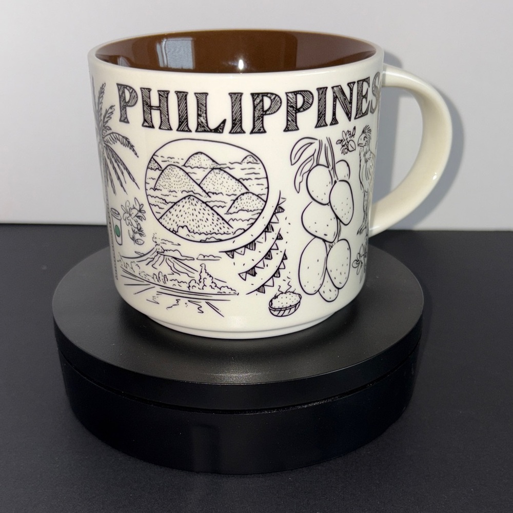 Starbucks Philippines White Mug with Brown Interior